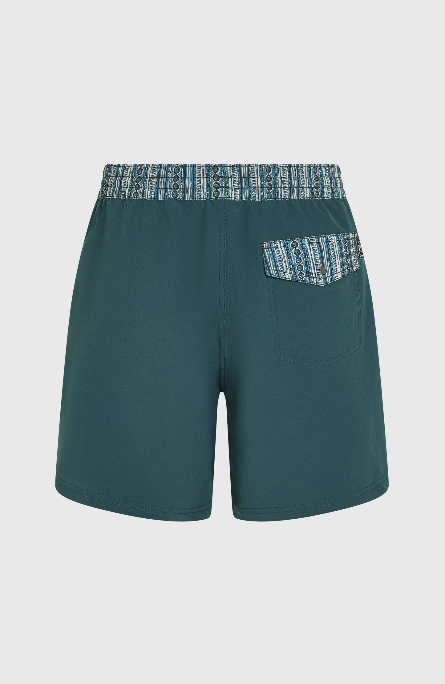 Men Pocket Print 16'' Swim Shorts