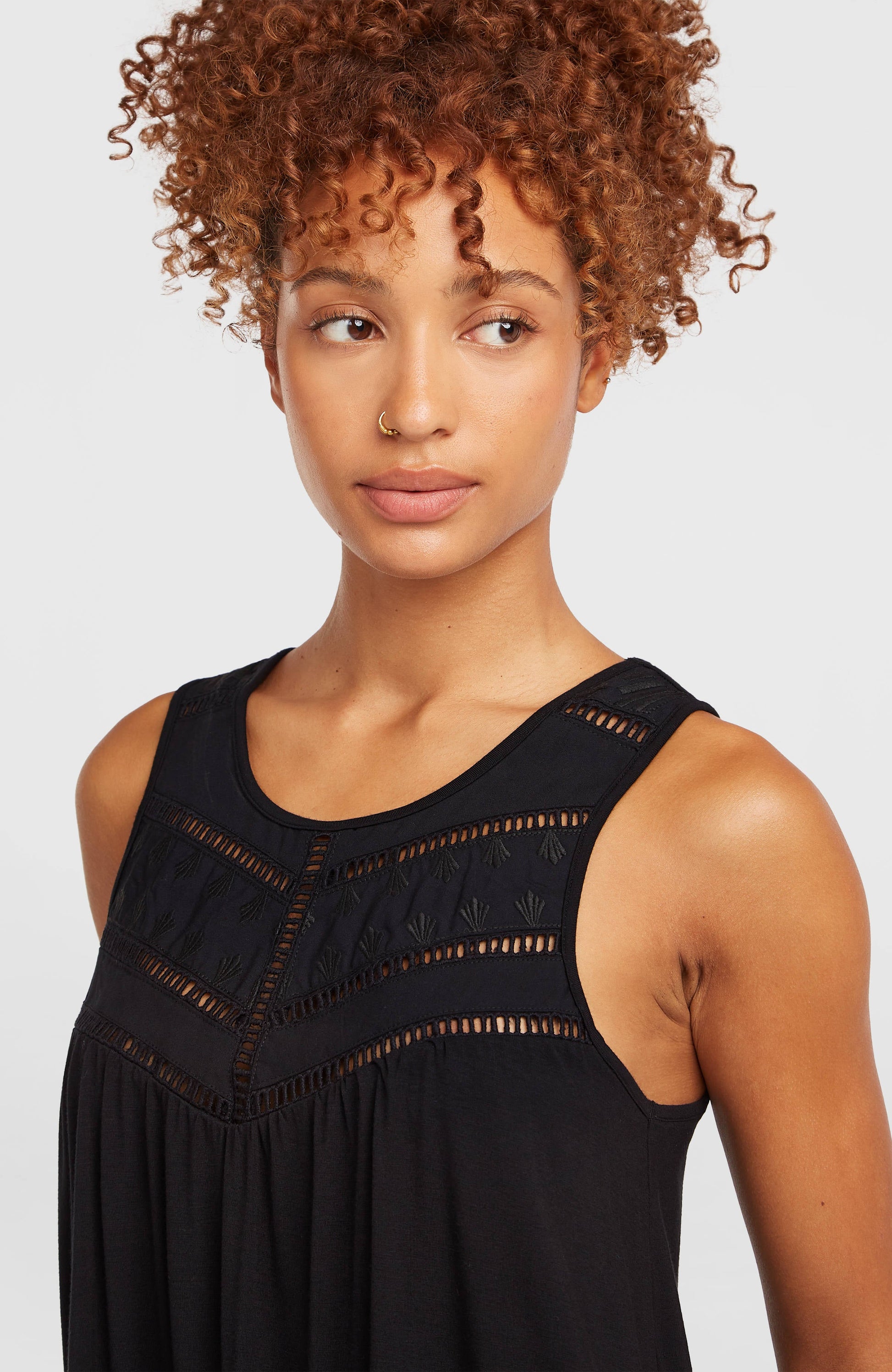 Women Essentials Tokeena Embroidery Tank