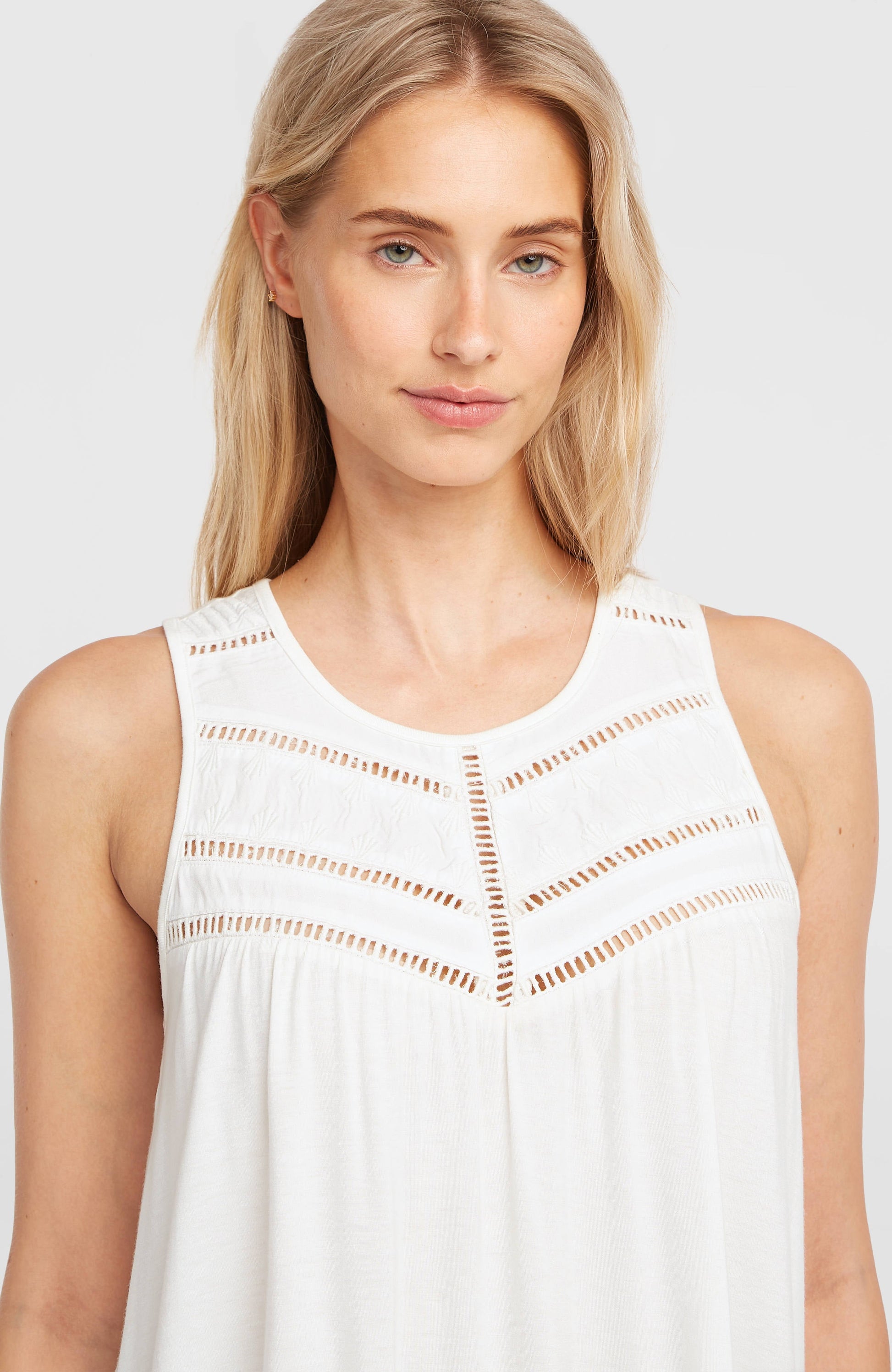 Women Essentials Tokeena Embroidery Tank