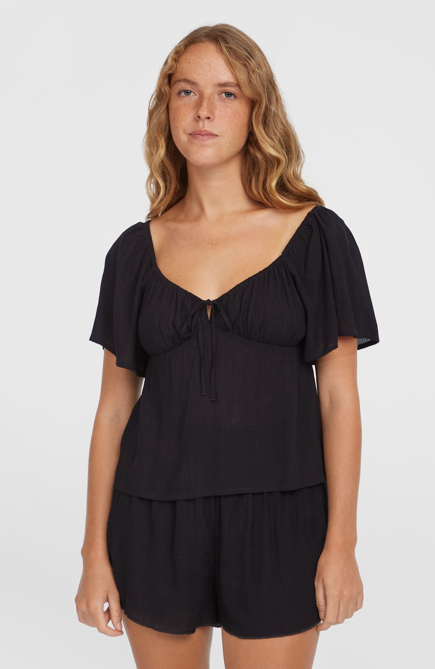 Women Huges Woven Top