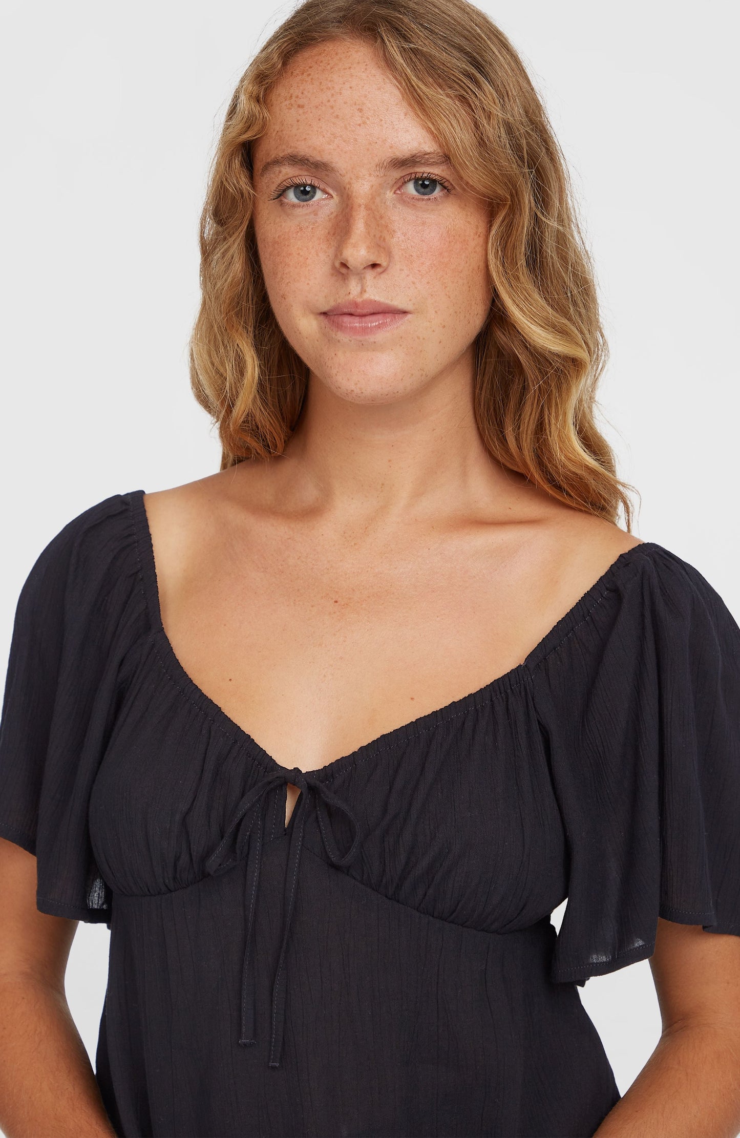 Women Huges Woven Top