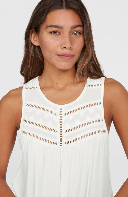 Women Essentials Tokeena Embroidery Tank
