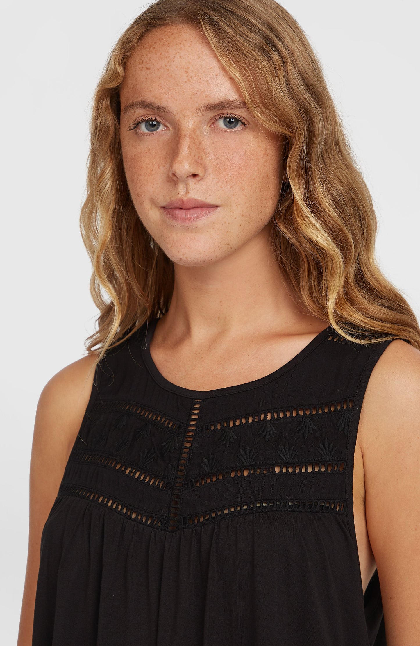 Women Essentials Tokeena Embroidery Tank