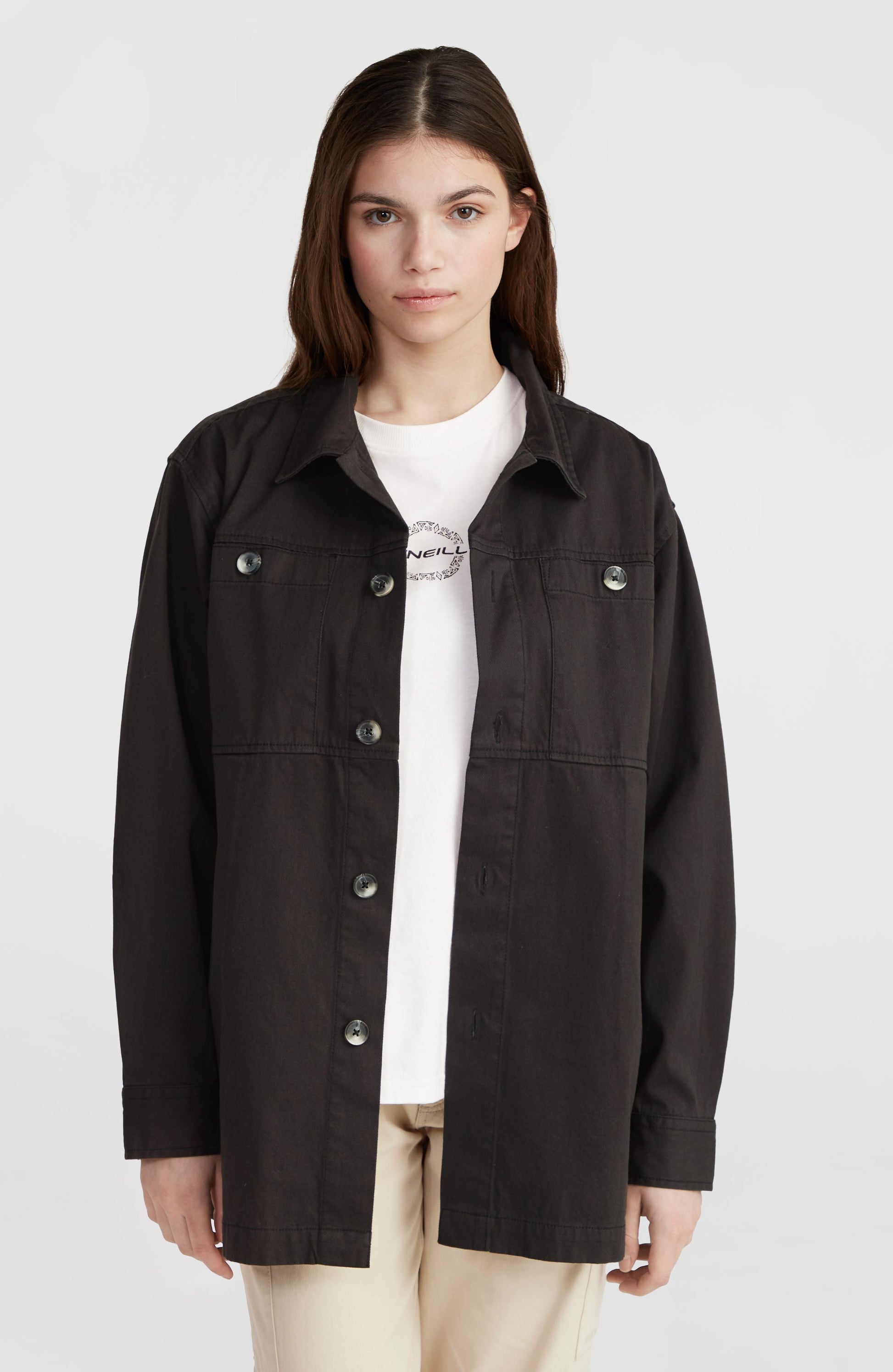 Women Twill Overshirt
