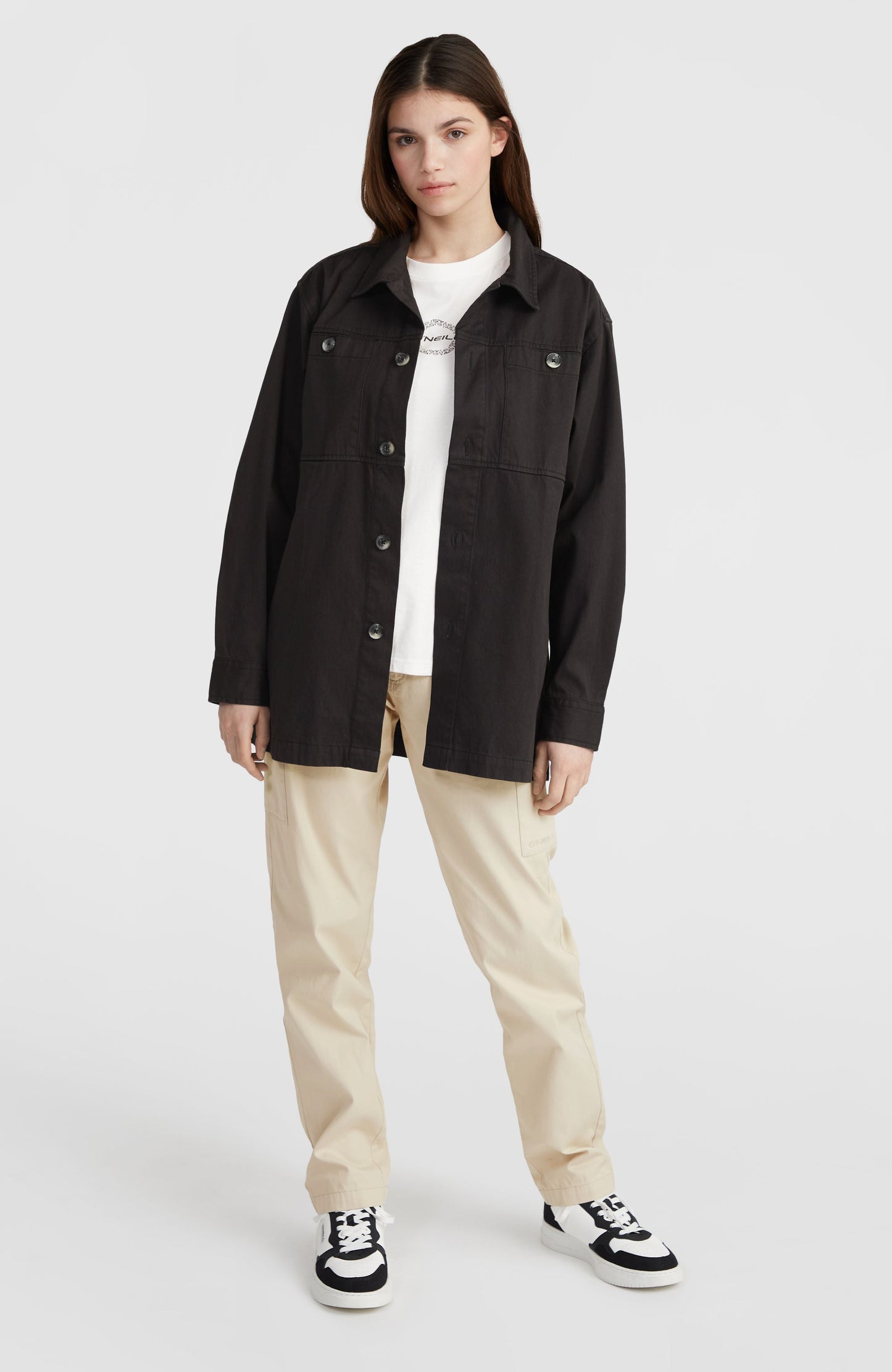 Women Twill Overshirt
