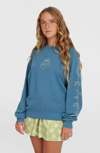 Women Beach Vintage Crew Sweatshirt