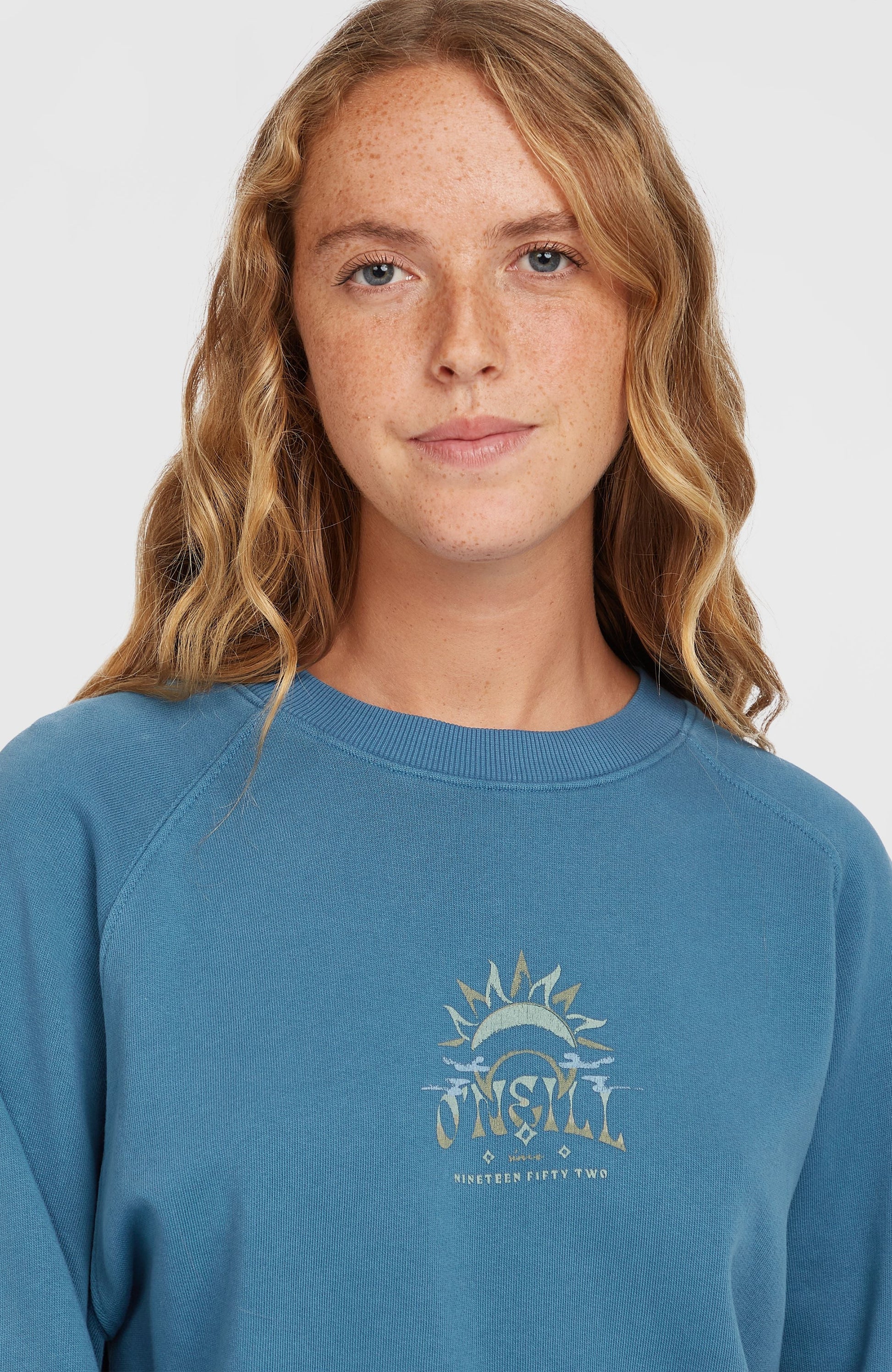 Women Beach Vintage Crew Sweatshirt