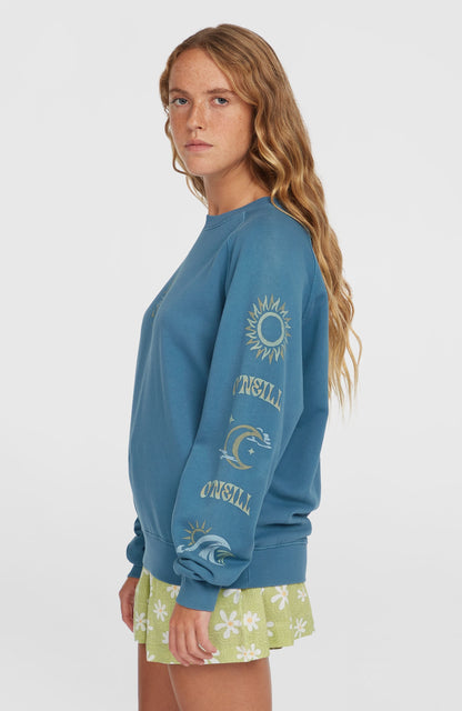 Women Beach Vintage Crew Sweatshirt