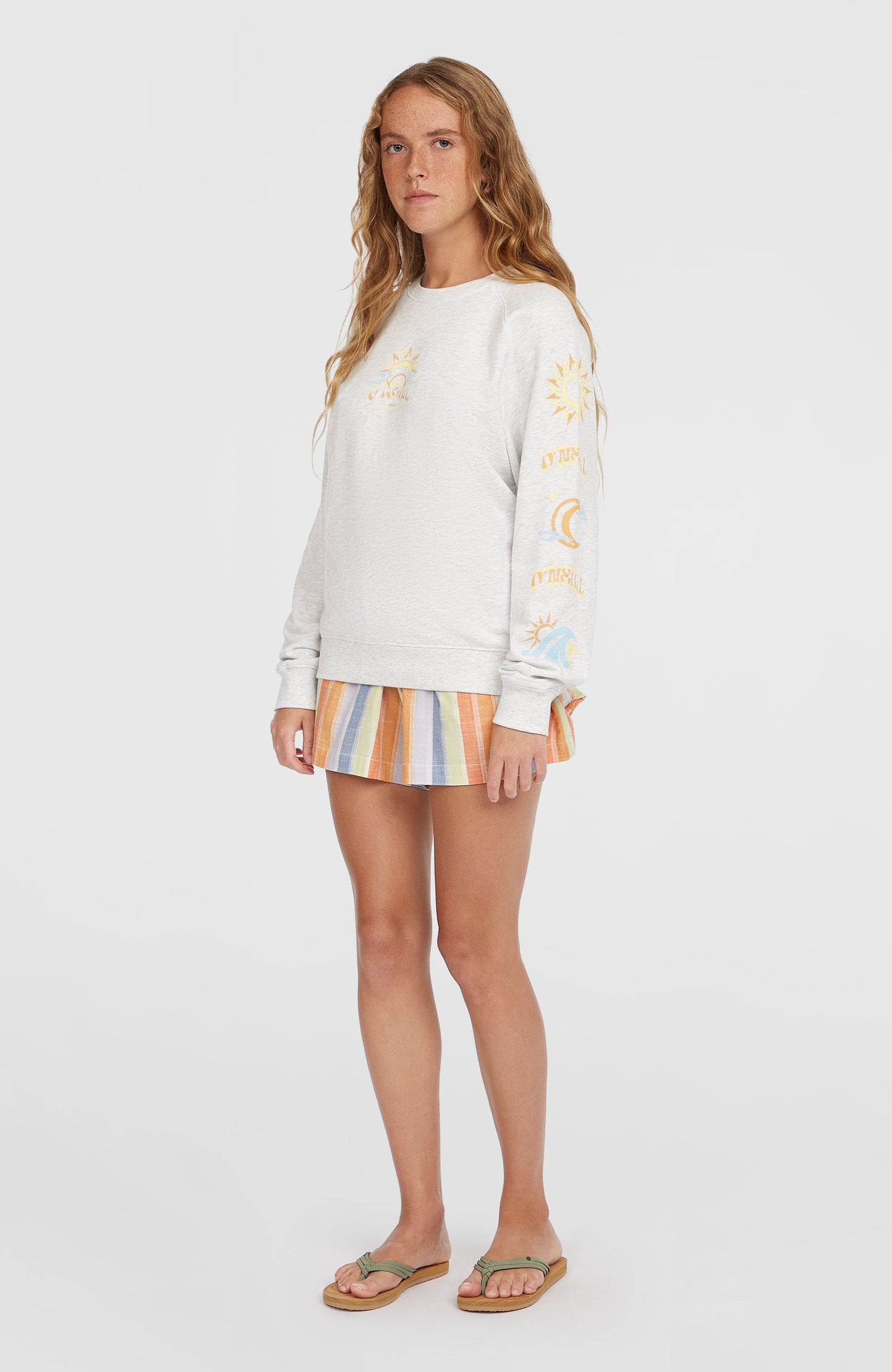 Women Beach Vintage Crew Sweatshirt