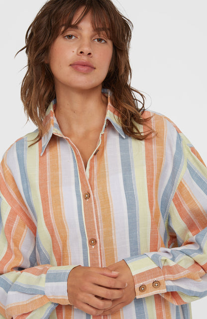 Women Beach Vintage Long Shirt