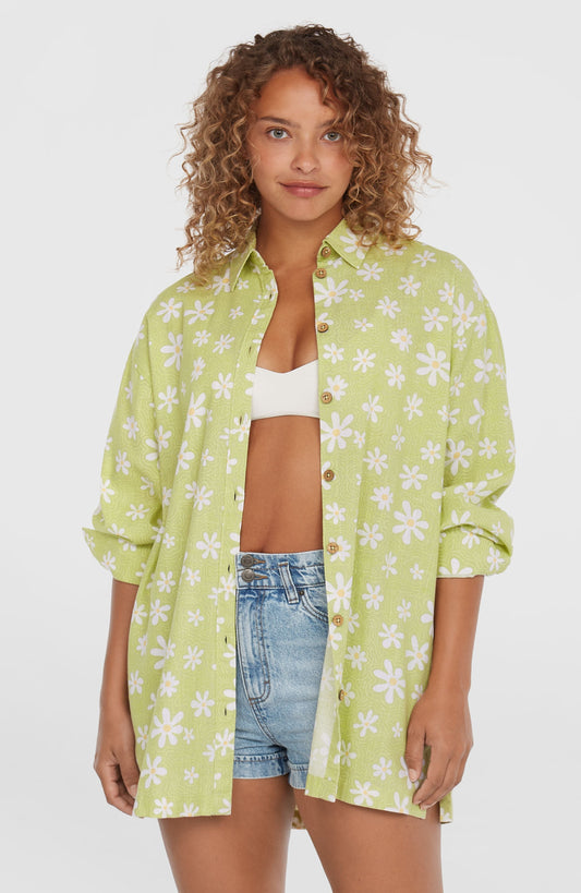 Women Beach Vintage Long Shirt
