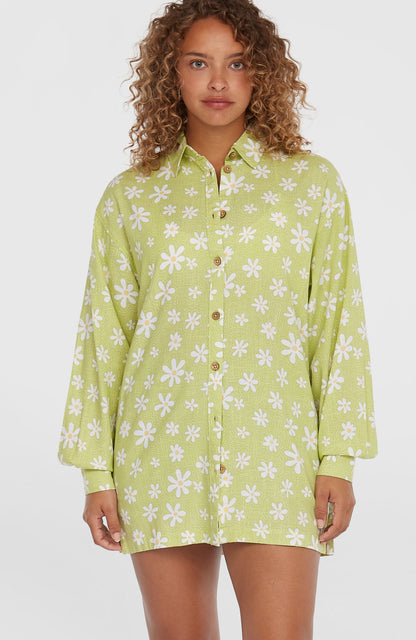 Women Beach Vintage Long Shirt