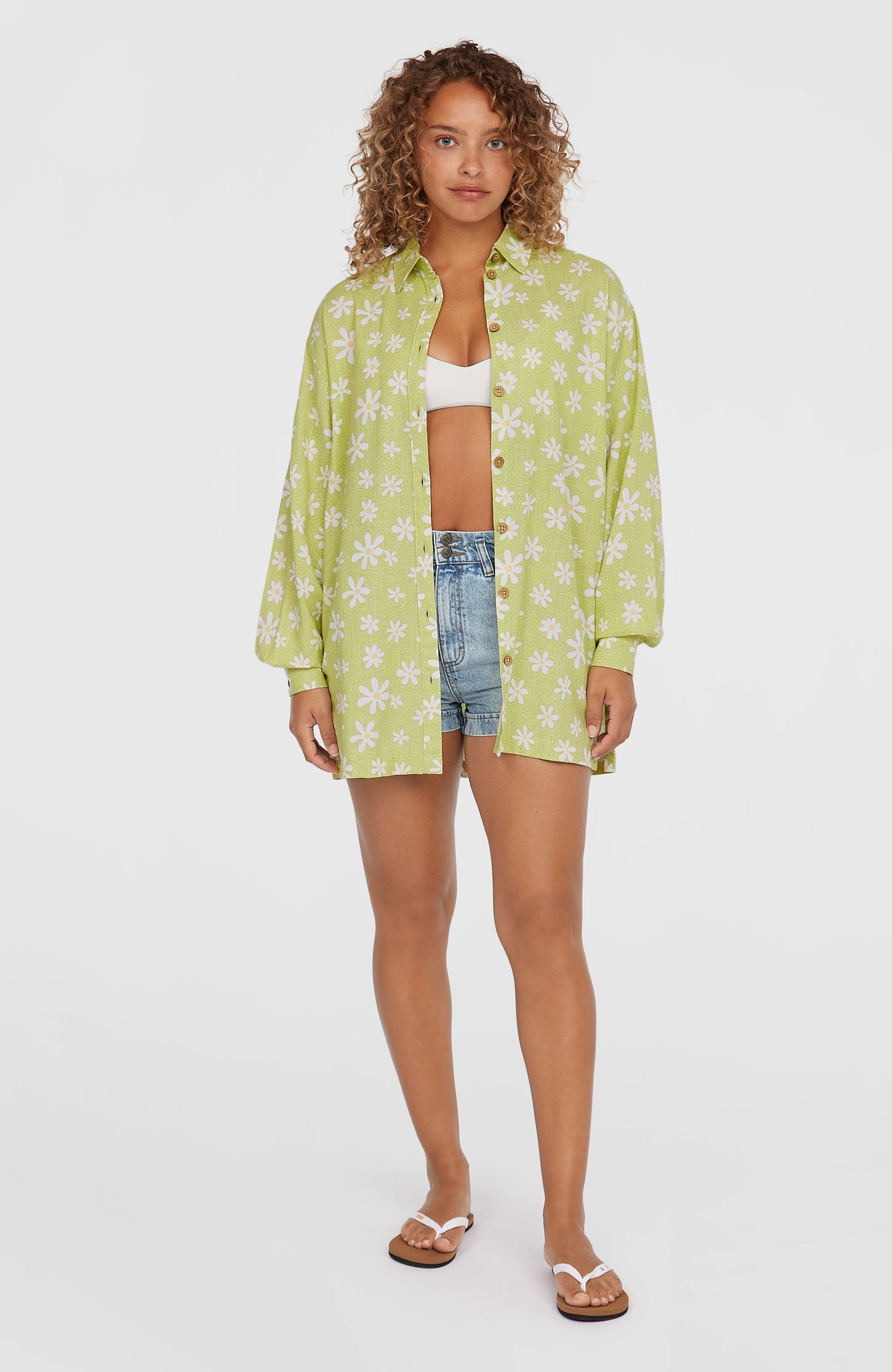 Women Beach Vintage Long Shirt