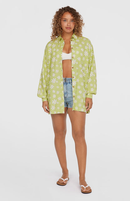 Women Beach Vintage Long Shirt