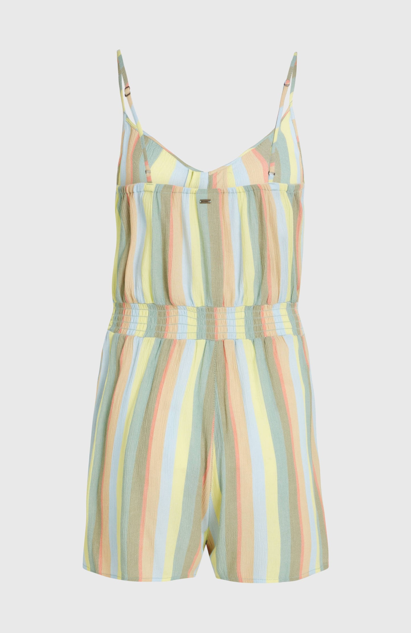 Women Thin Strap Buttoned Romper
