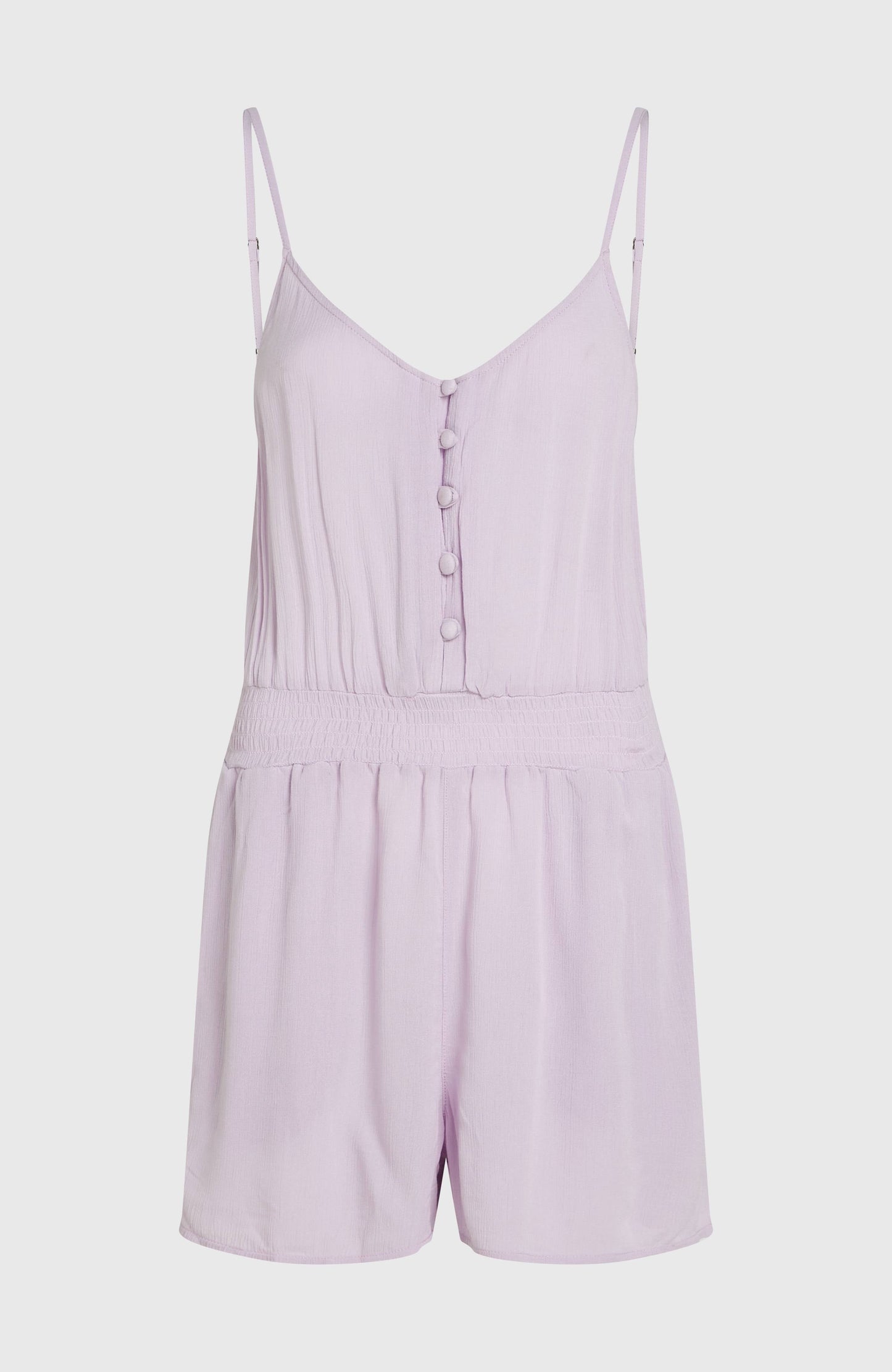 Women Thin Strap Buttoned Romper