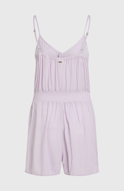 Women Thin Strap Buttoned Romper