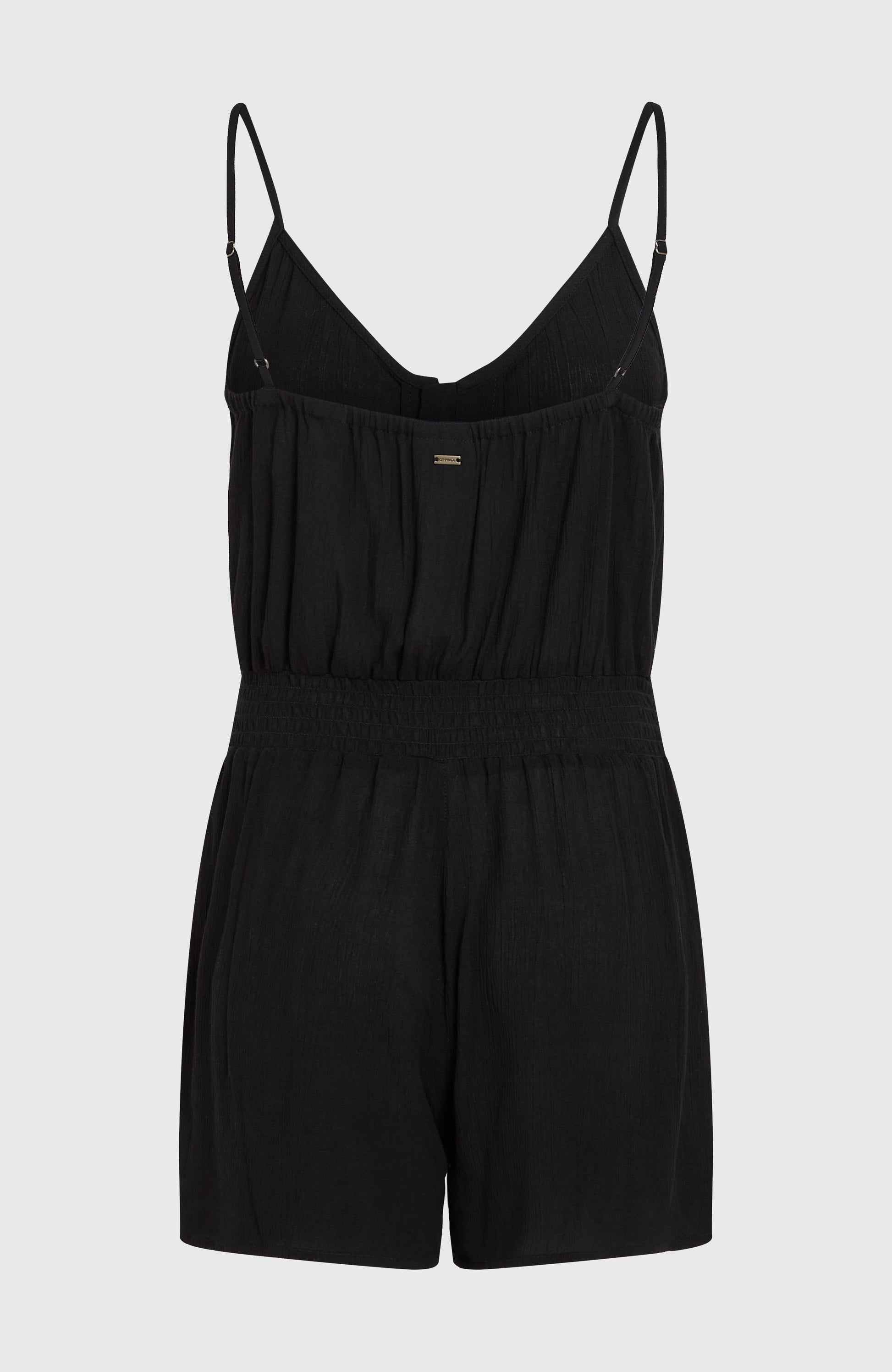 Women Thin Strap Buttoned Romper