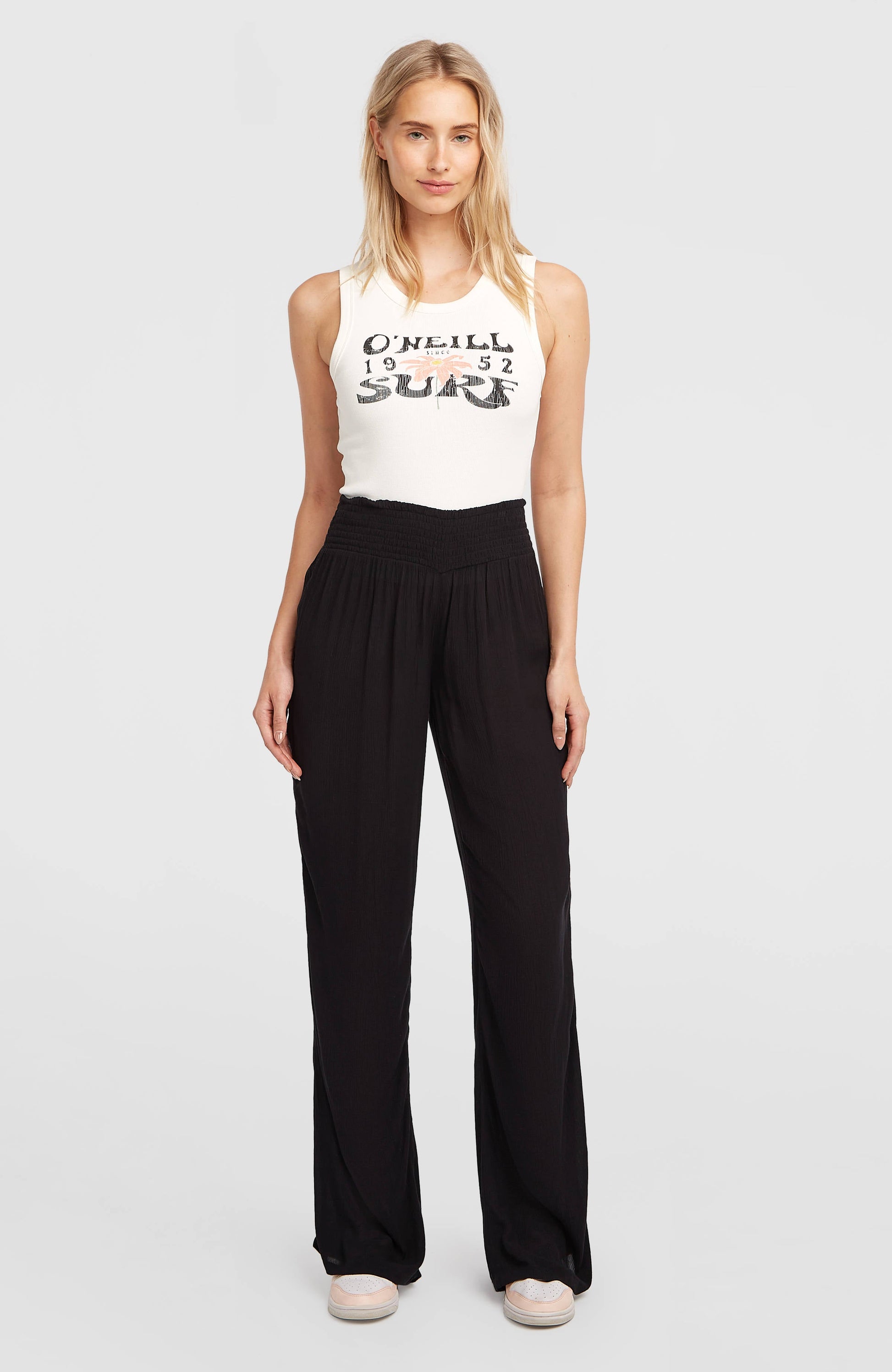 Women Johnny Smocked Waist Pants
