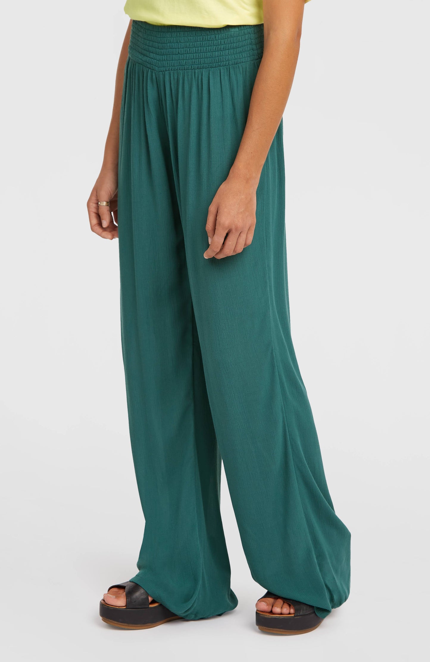Women Johnny Smocked Waist Pants