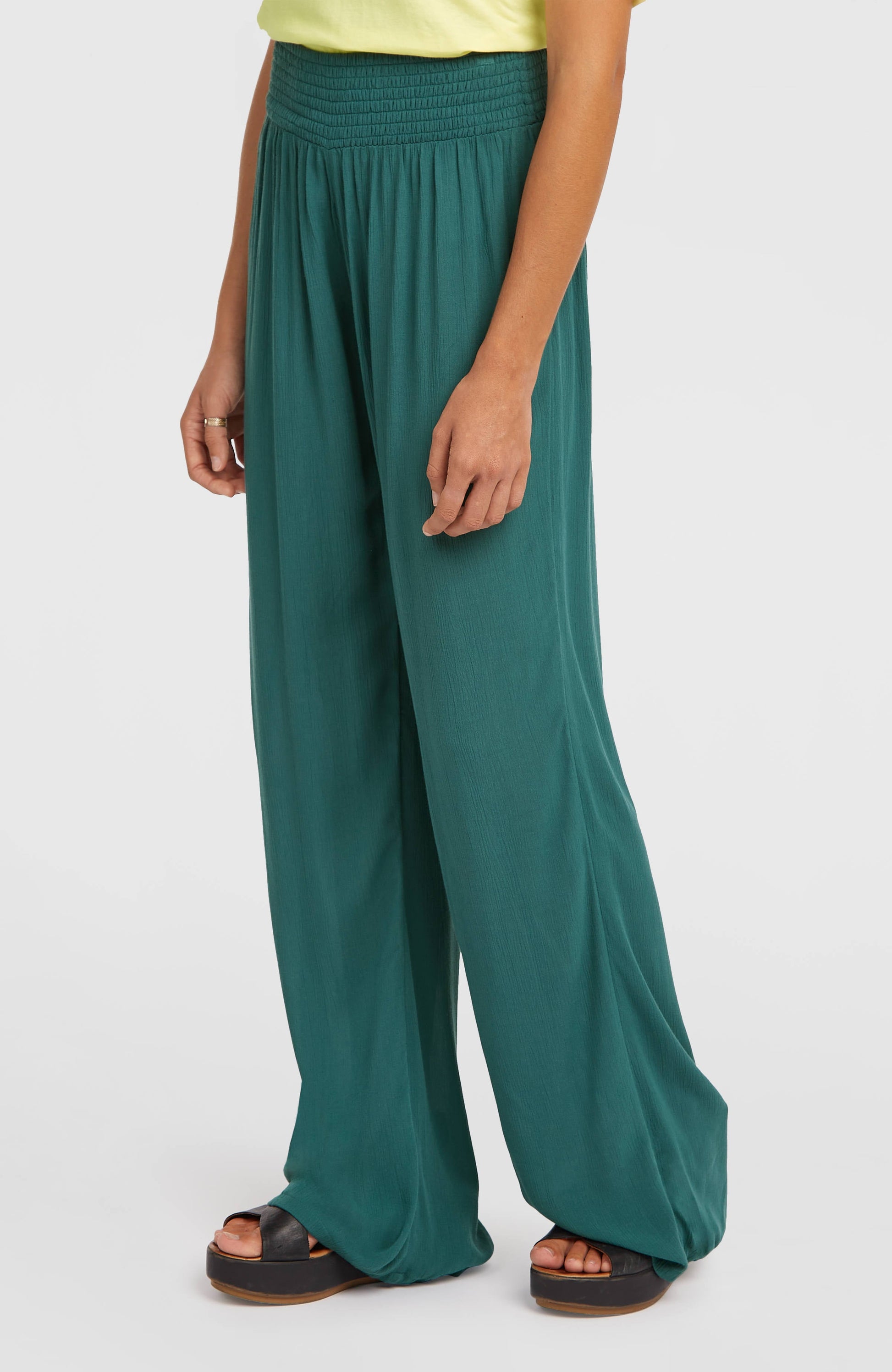 Women Johnny Smocked Waist Pants