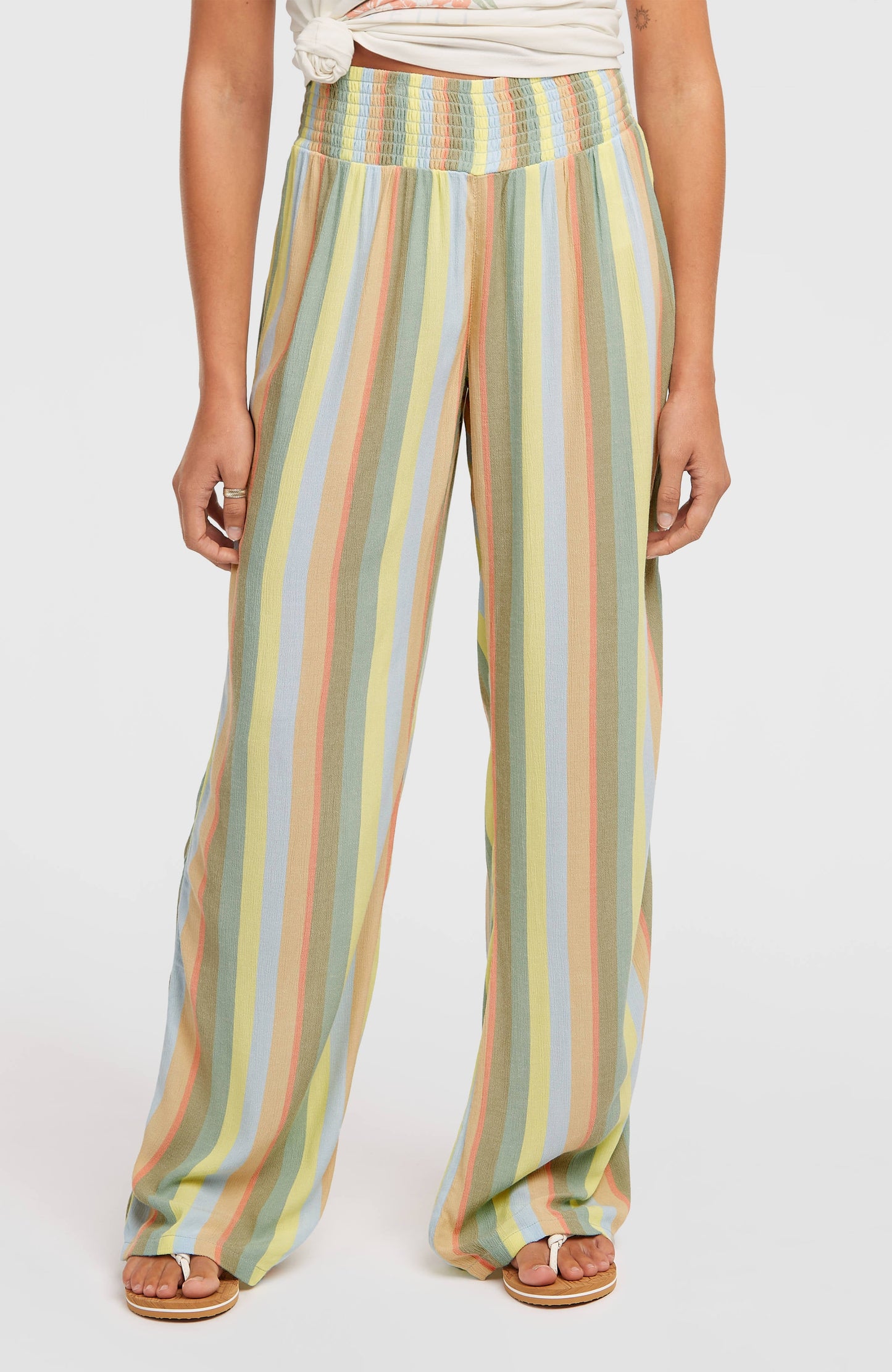 Women Johnny Smocked Waist Pants