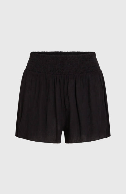 Women Johnny Smocked Waist Shorts