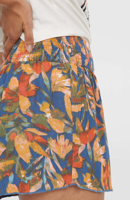 Women Johnny Smocked Waist Shorts