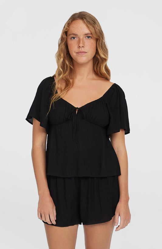 Women Johnny Smocked Waist Shorts