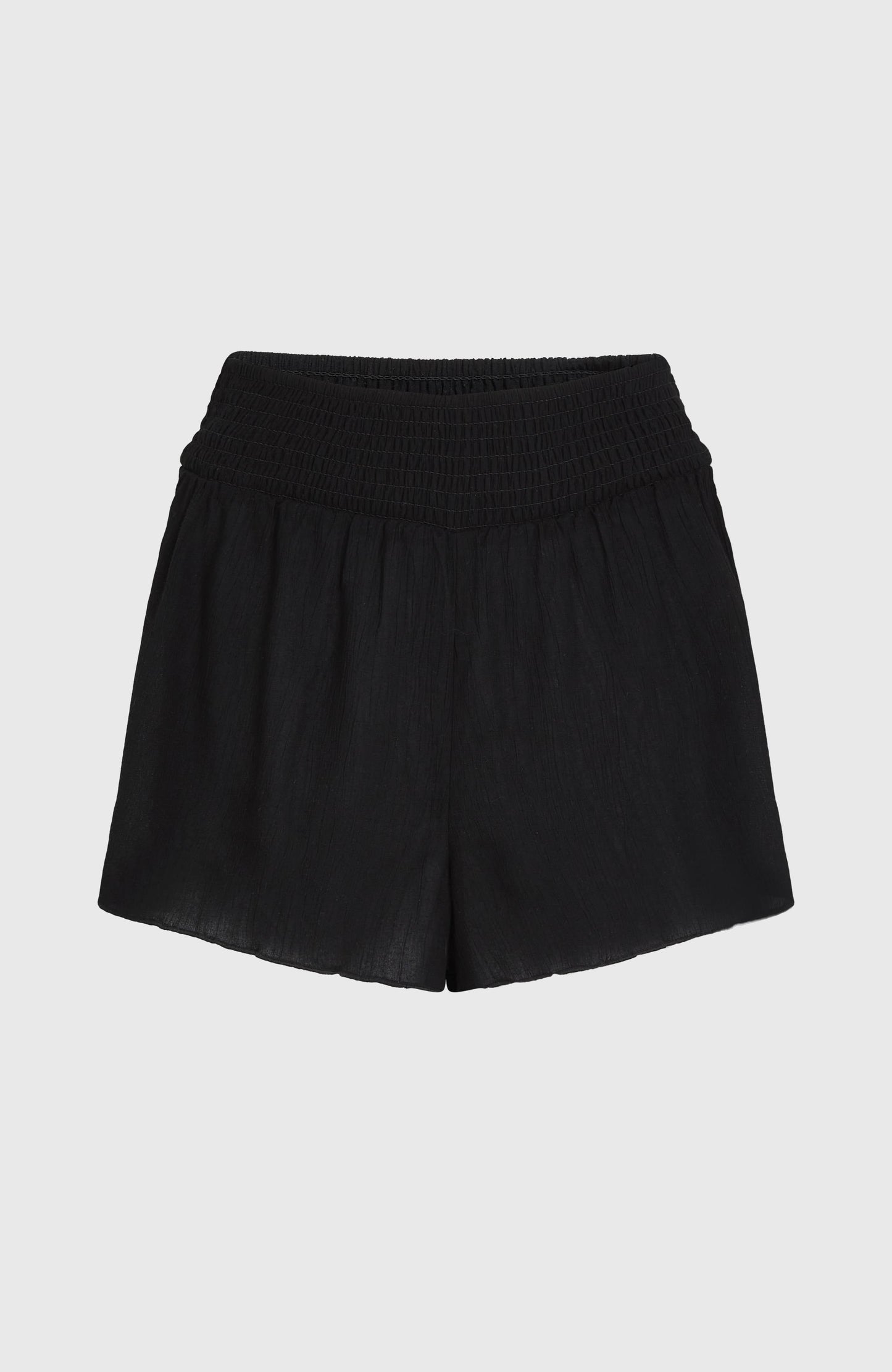 Women Johnny Smocked Waist Shorts