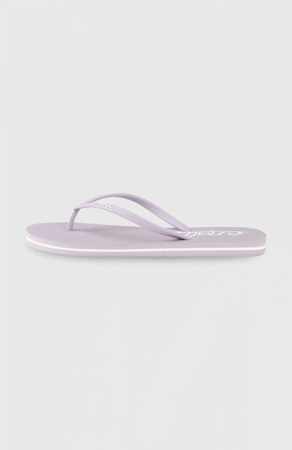 Women Profile Script Logo Sandals