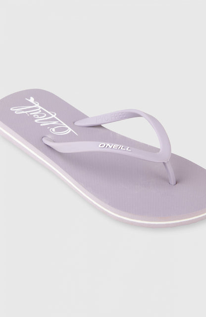 Women Profile Script Logo Sandals