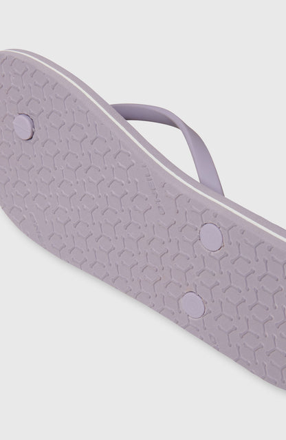Women Profile Script Logo Sandals
