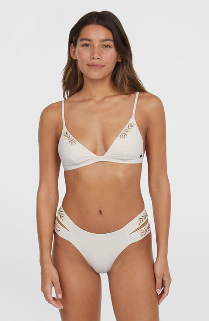 Women Seaside Boulder Embroidery Bikini Set