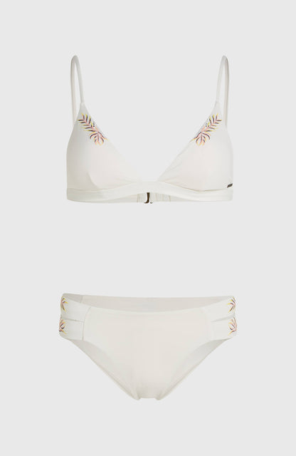 Women Seaside Boulder Embroidery Bikini Set