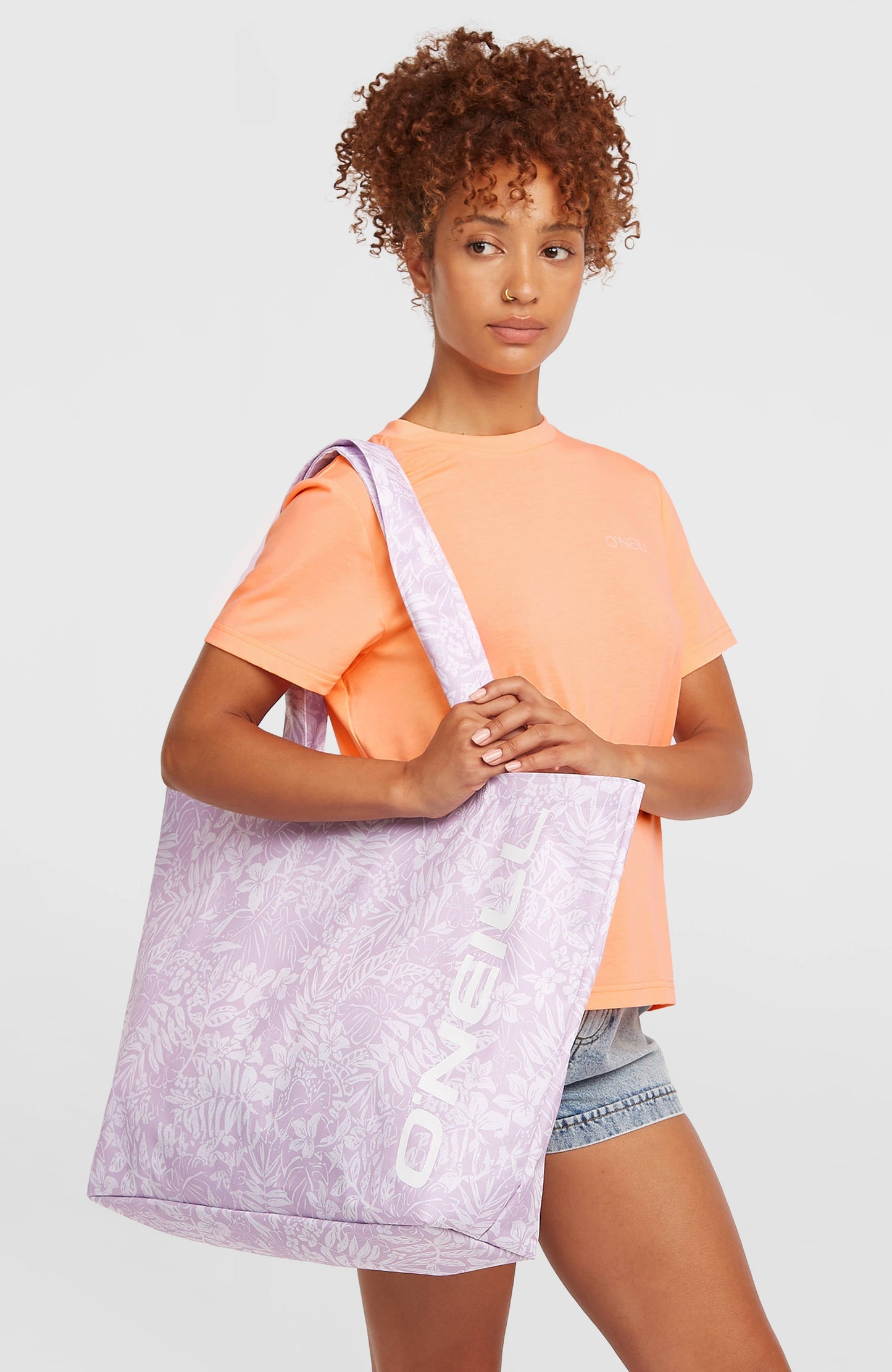 Women Coastal Print Tote Bag