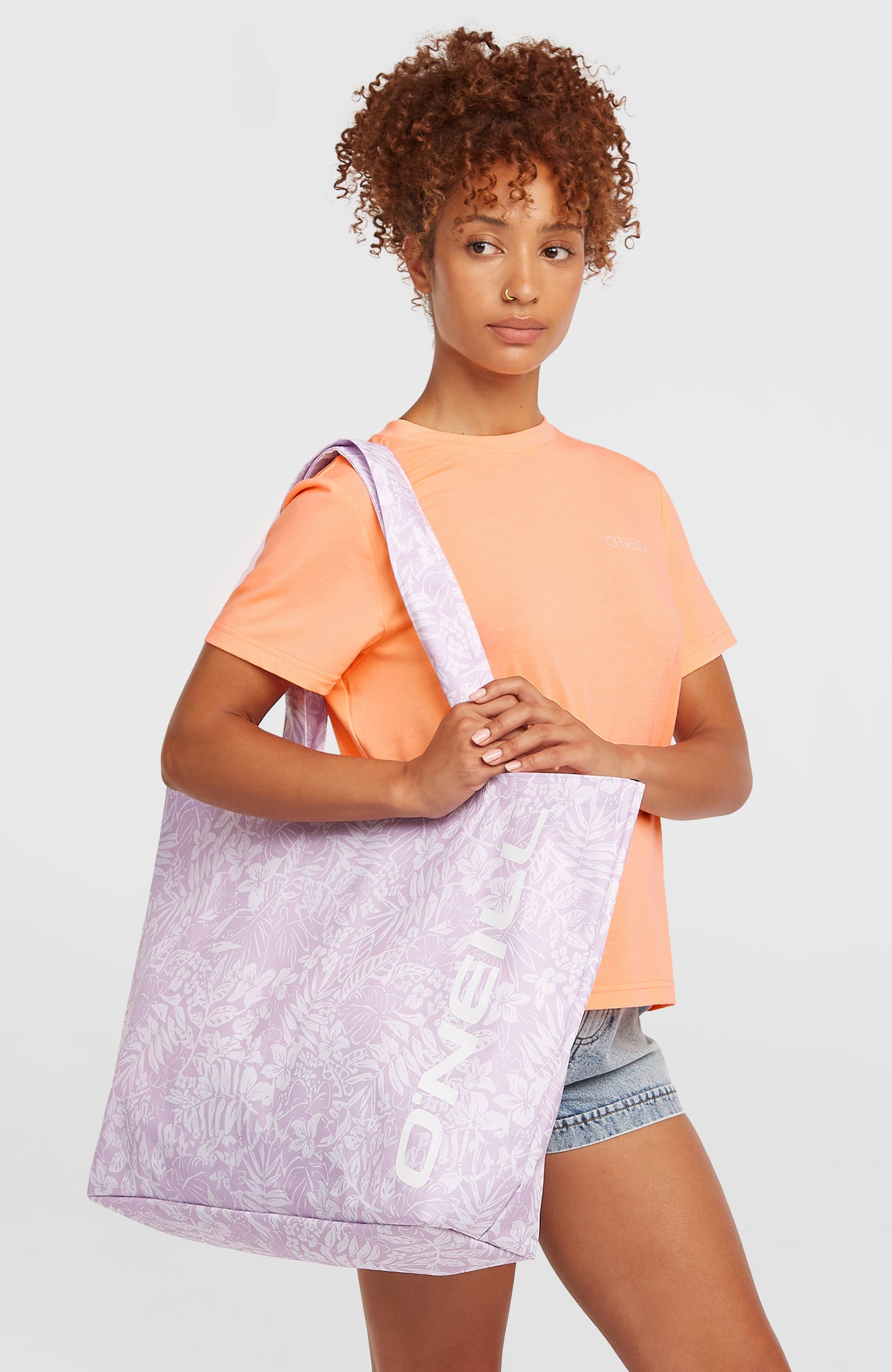 Women Coastal Print Tote Bag