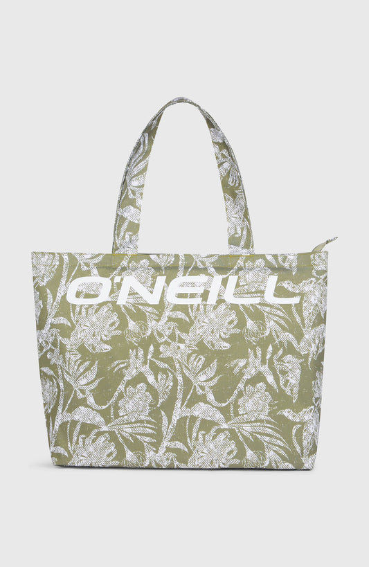 Women Coastal Print Tote Bag