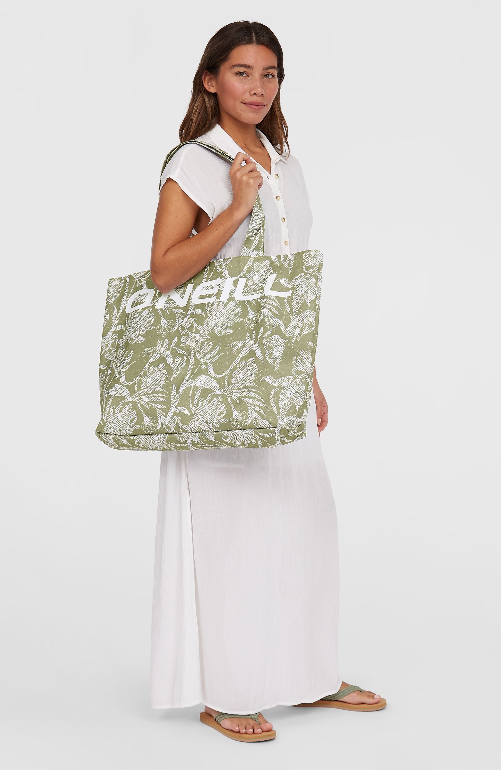 Women Coastal Print Tote Bag