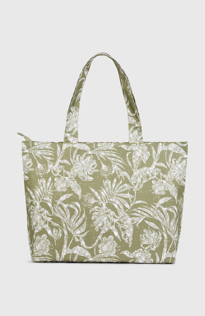 Women Coastal Print Tote Bag