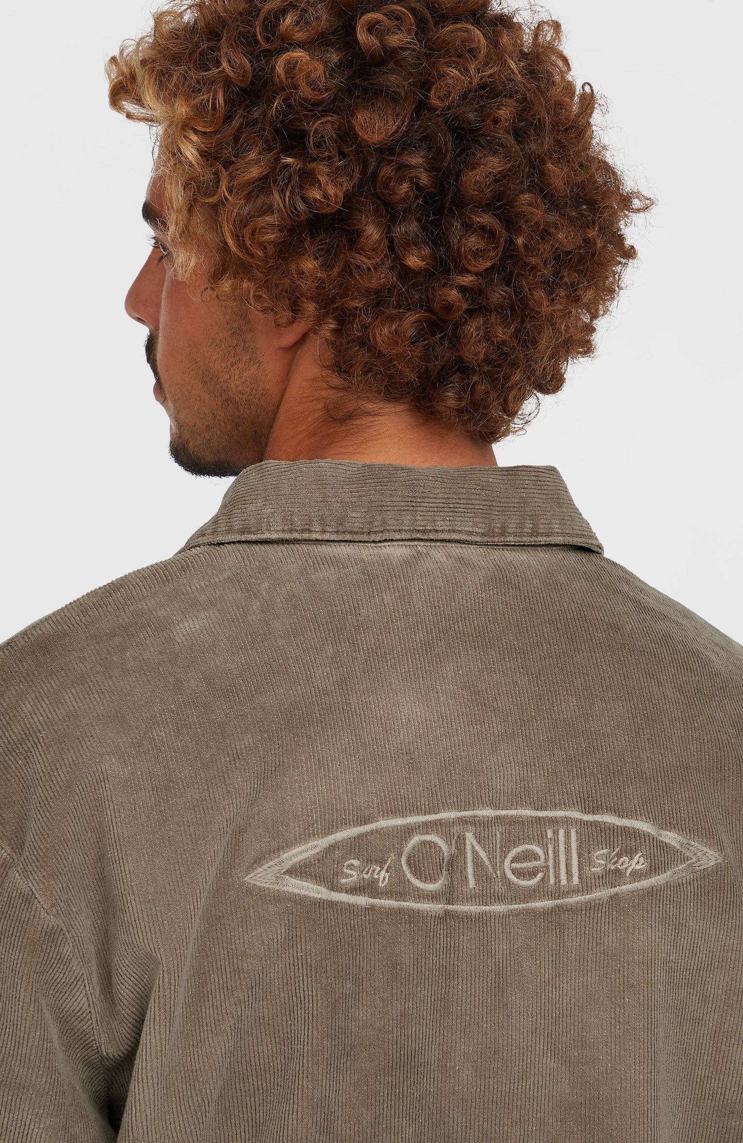 Men Cord Coach Jacket