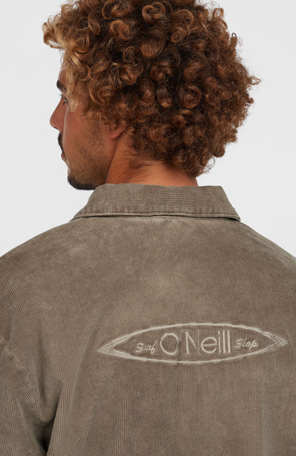 Men Cord Coach Jacket