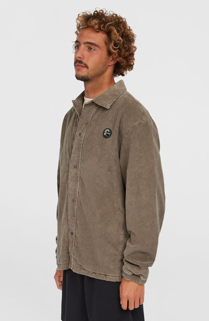 Men Cord Coach Jacket