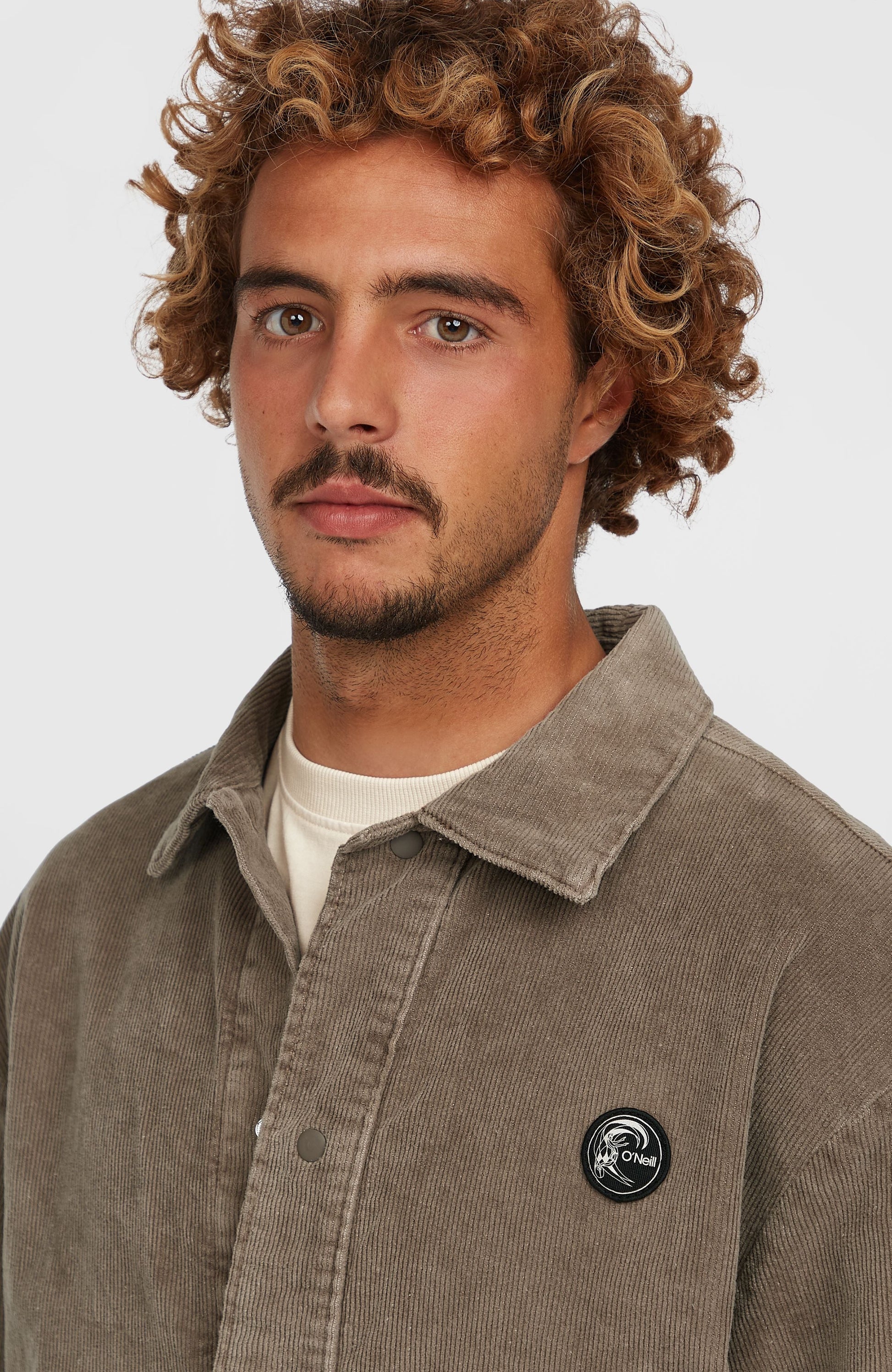 Men Cord Coach Jacket