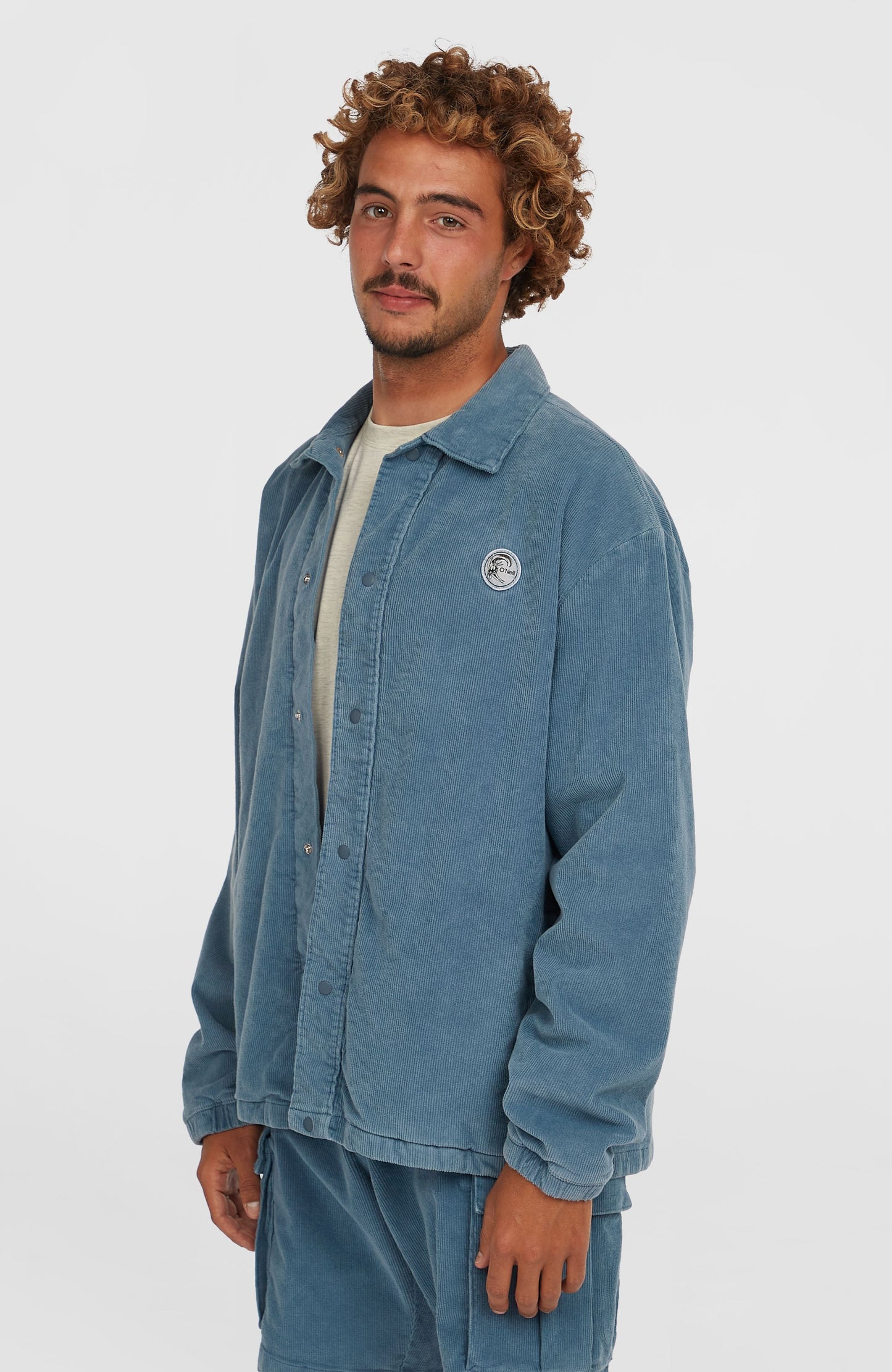 Men Cord Coach Jacket