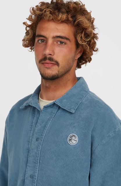 Men Cord Coach Jacket