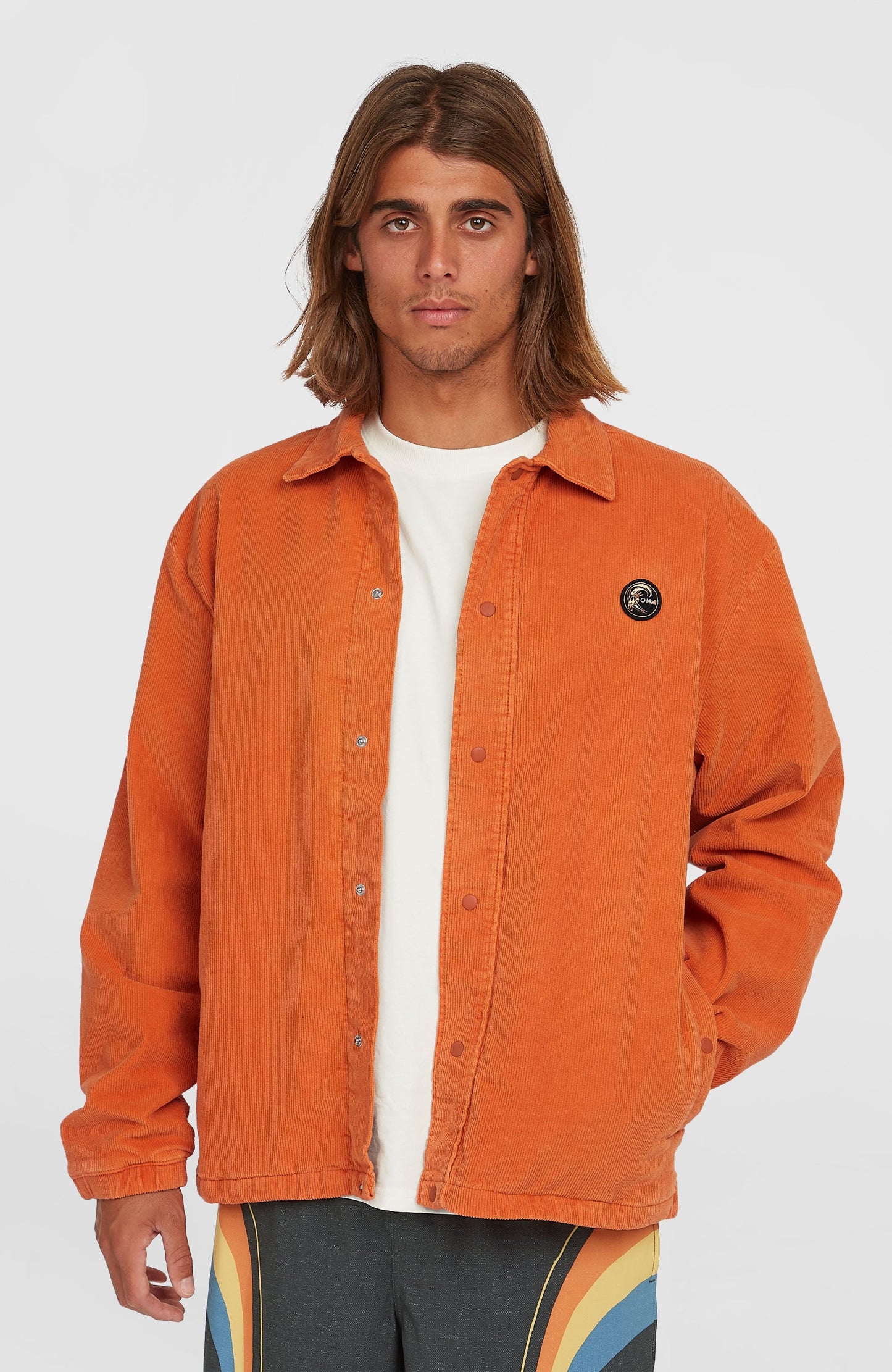 Men Cord Coach Jacket
