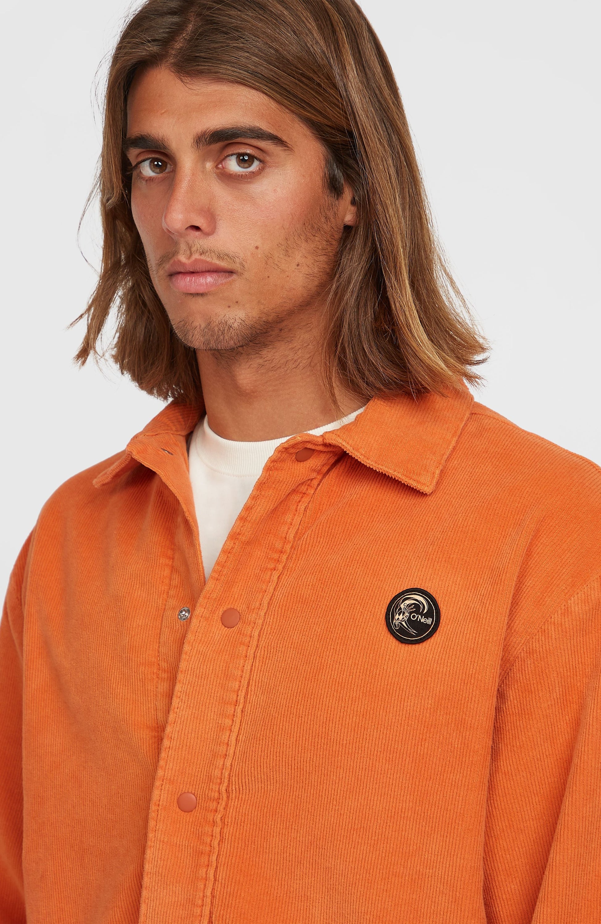 Men Cord Coach Jacket
