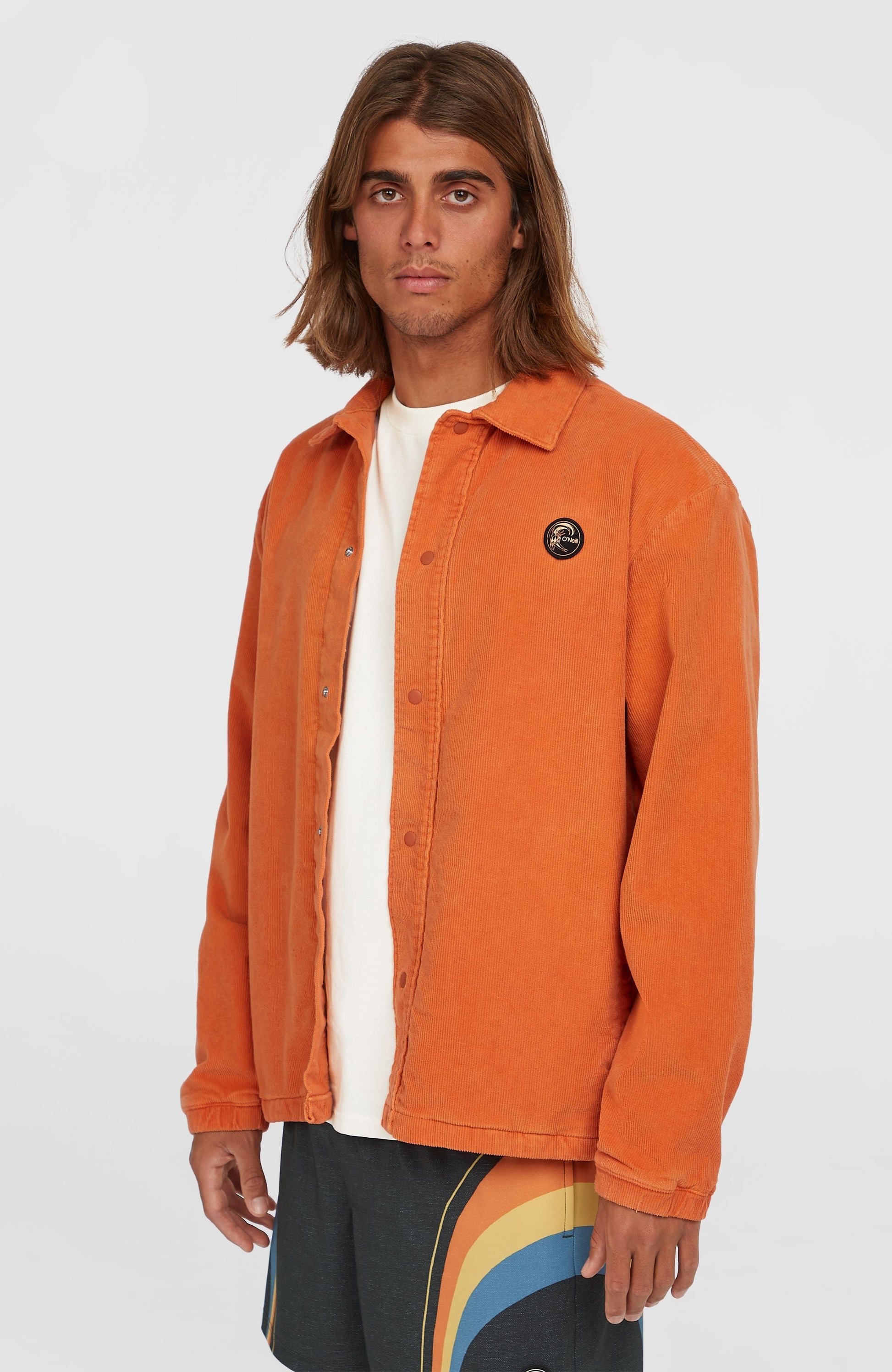 Men Cord Coach Jacket