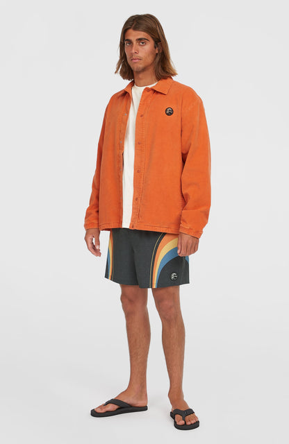 Men Cord Coach Jacket